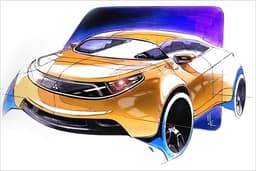 Mitsubishi-Studien in Detroit: Ein Hybridauto und der Eclipse Spyder