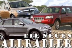 Neue Allradler: Durch Schnee und Schlamm mit Freelander, X5 und Co.