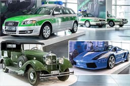 Razzia! Historische Polizeiautos im Audi-Museum als Bildergalerie