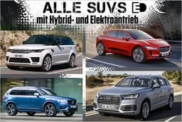 SUV Hybrid Plug-in-Hybrid Elektro Übersicht