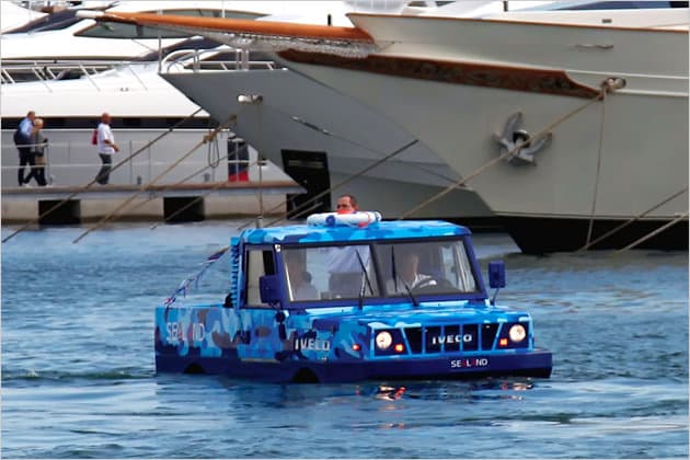 Iveco SeaLand und RAVx6 Duffy: Neue Amphibienmobile Iveco SeaLand und RAVx6 Duffy: Neue Amphibienmobile
