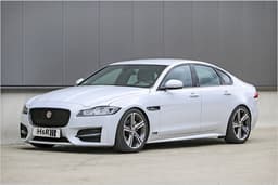 H&R-Sportfedern und Spurverbreiterungen für den Jaguar XF H&R-Sportfedern und Spurverbreiterungen für den Jaguar XF