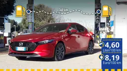 Verbrauchstest Mazda 3 e-Skyactiv X M Hybrid Verbrauchstest Mazda 3 e-Skyactiv X M Hybrid