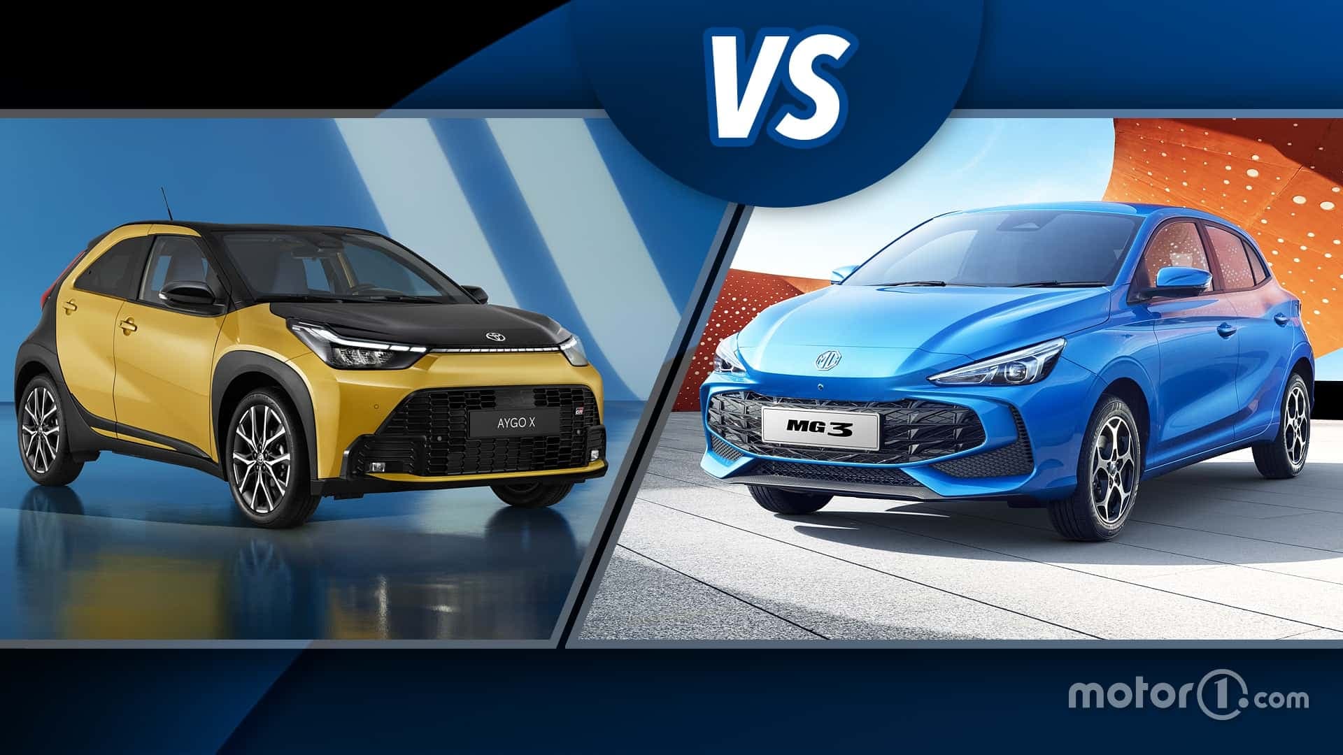 Toyota Aygo X vs MG3 Toyota Aygo X vs MG3