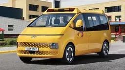 Hyundai Staria School Bus Front Corner Hyundai Staria School Bus Front Corner