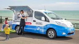 Nissan electric ice cream van Nissan electric ice cream van