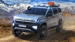 Ford Everest-based Volkswagen SUV official rendering Ford Everest-based Volkswagen SUV official rendering