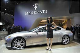Maserati Quattroporte Diesel steht auf der IAA 2013 Maserati Quattroporte Diesel steht auf der IAA 2013