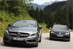 VW Golf R gegen Mercedes A 45 AMG: Test, technische Daten und Preise VW Golf R gegen Mercedes A 45 AMG: Test, technische Daten und Preise