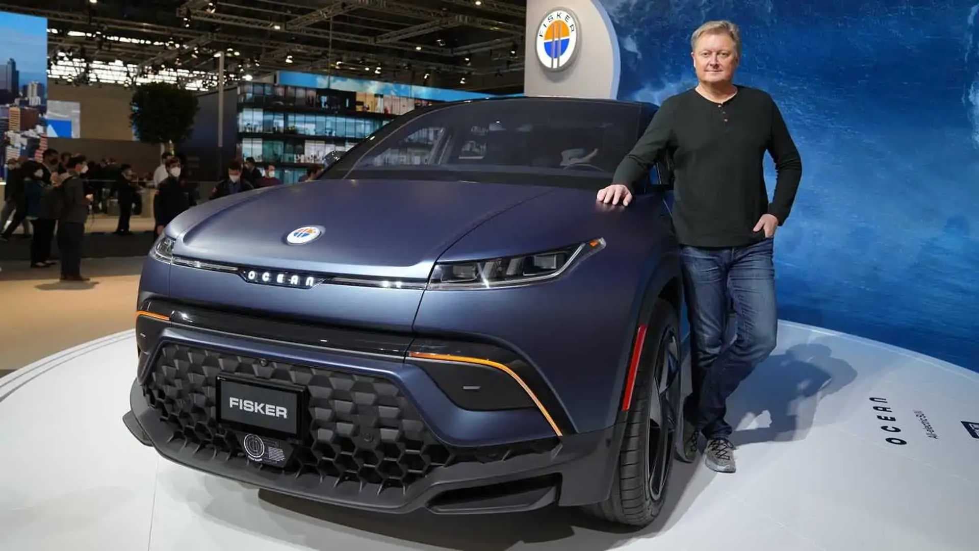 Henrik Fisker with the Fisker Ocean electric SUV Henrik Fisker with the Fisker Ocean electric SUV