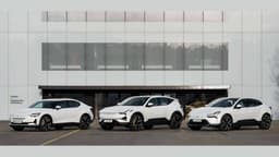 Die bisherige Polestar-Palette: Polestar 2, 3 und 4 (von links nach rechts)  Die bisherige Polestar-Palette: Polestar 2, 3 und 4 (von links nach rechts)