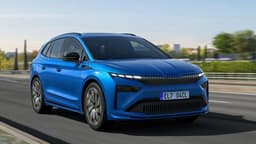 Skoda Enyaq Sportline (2025) in Blau Skoda Enyaq Sportline (2025) in Blau