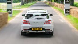 2022 Genesis G70 Shooting Brake Rear View Teaser 2022 Genesis G70 Shooting Brake Rear View Teaser