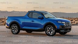 Hyundai Santa Cruz Two-Door Pickup Unofficial Rendering Side View Hyundai Santa Cruz Two-Door Pickup Unofficial Rendering Side View