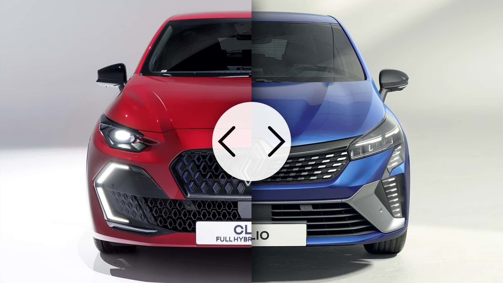 Renault Clio, nuova e vecchia a confronto Renault Clio, nuova e vecchia a confronto