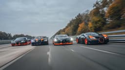 Bugattis Quartett der Weltrekordfahrzeuge Bugattis Quartett der Weltrekordfahrzeuge