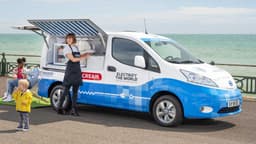 Nissan electric ice cream van Nissan electric ice cream van