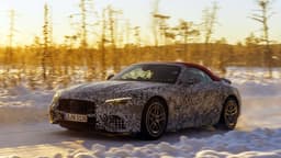 Mercedes-AMG SL auf abschließender Wintererprobung Mercedes-AMG SL auf abschließender Wintererprobung