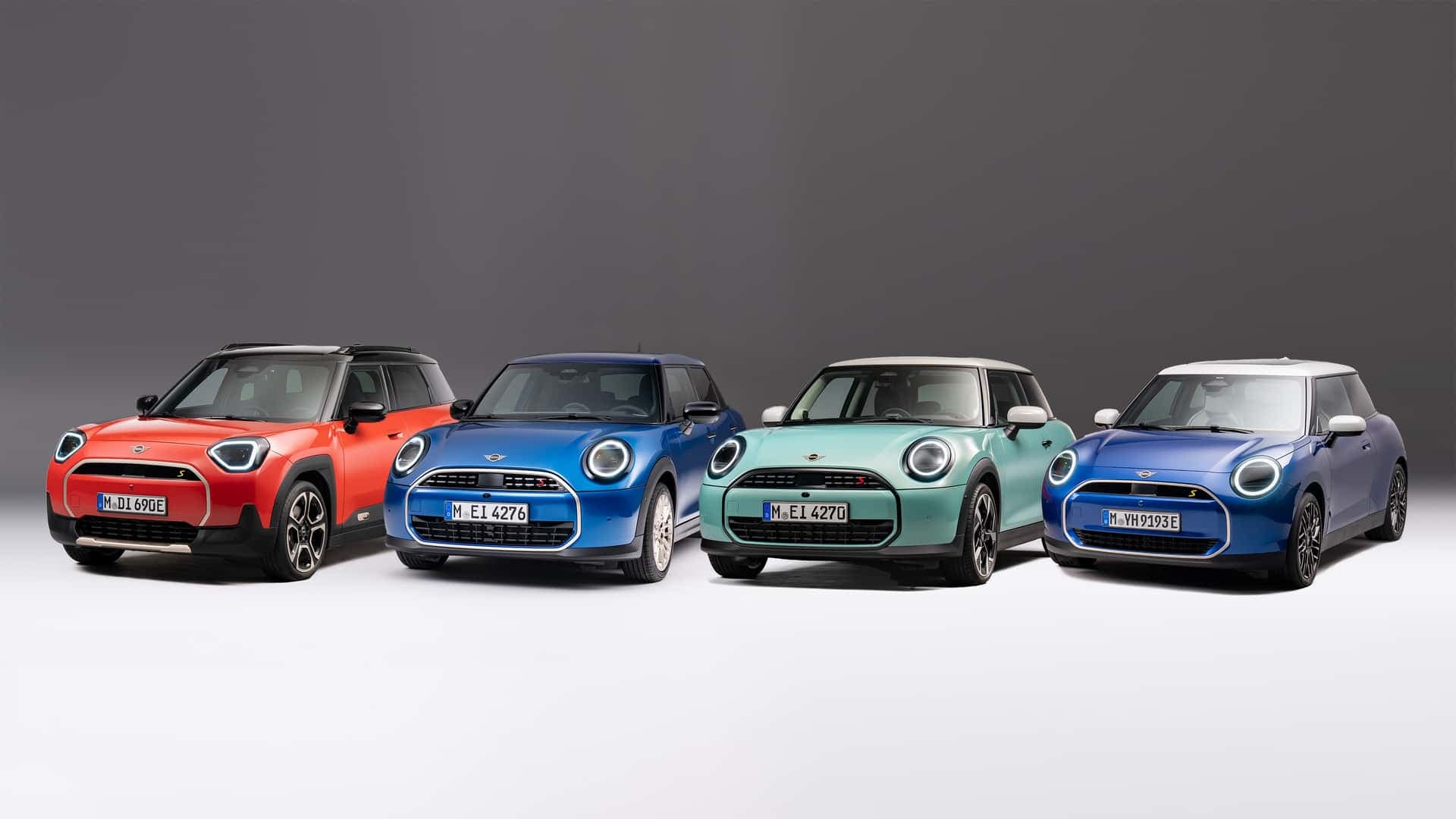 Mini Dreitürer Benziner, neuer Mini Dreitürer Elektro, neuer Mini Fünftürer, neuer Mini Aceman Mini Dreitürer Benziner, neuer Mini Dreitürer Elektro, neuer Mini Fünftürer, neuer Mini Aceman