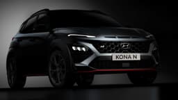 Hyundai Kona N Three Quarters In Shadow Hyundai Kona N Three Quarters In Shadow