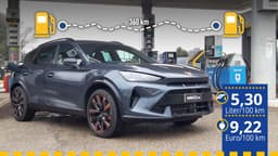 Der getetstete Cupra Formentor Mildhybrid an der Tankstelle Der getetstete Cupra Formentor Mildhybrid an der Tankstelle