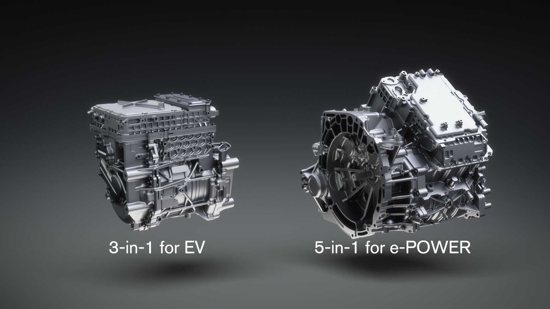Nissan EV Drive Units: 3 in 1 EV & 5 in 1 e-Power
