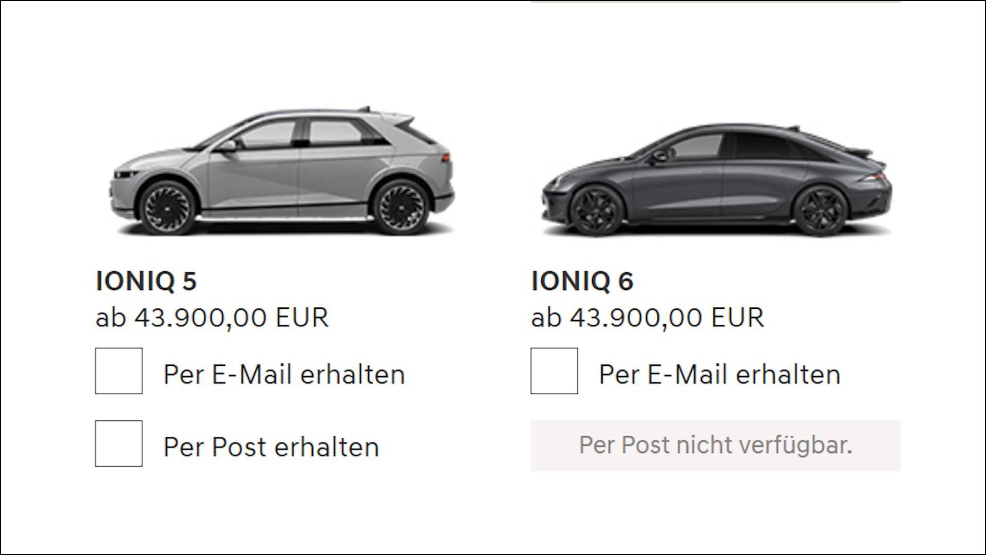 Hyundai Ioniq 6 und Ioniq 5 Preis