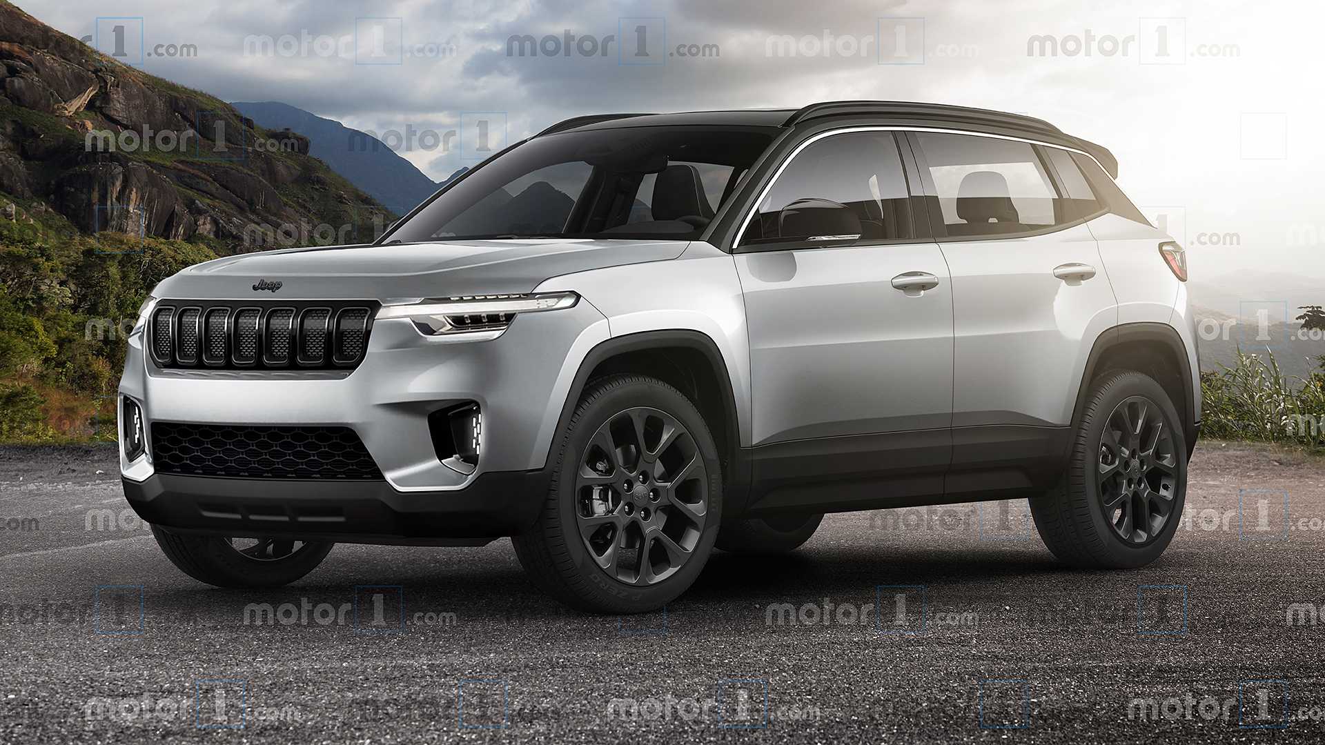 Jeep baby SUV, il rendering