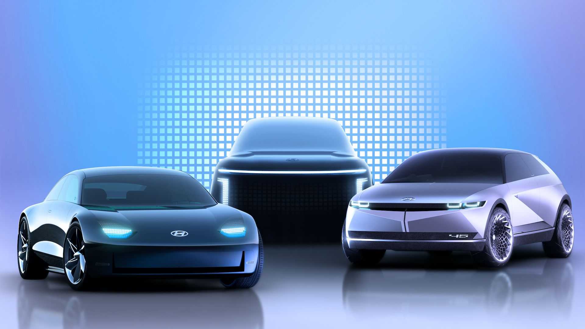 Ioniq 5,6, and 7 Concept Vehicles