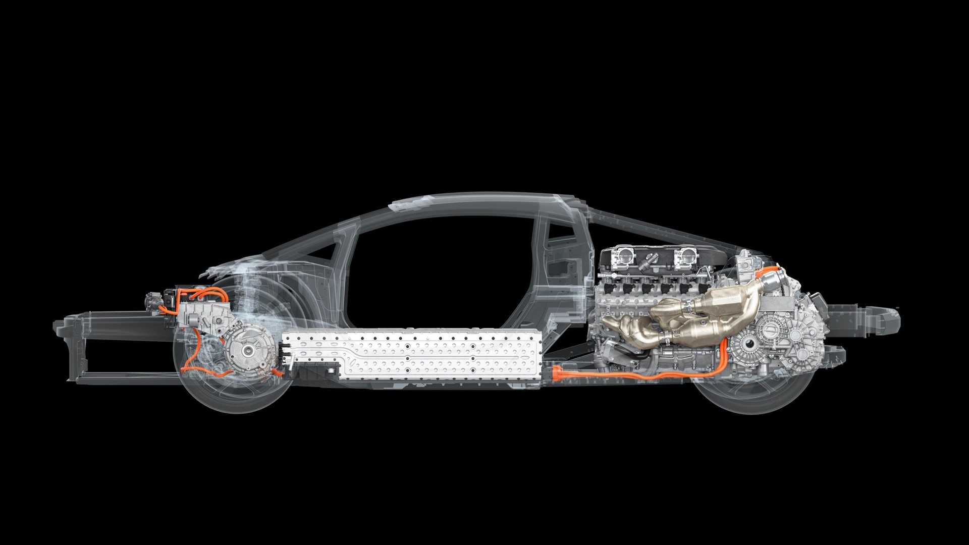 Foto - Nuova Lamborghini V12 - motore, ibrido, batteria, cambio, trazione integrale