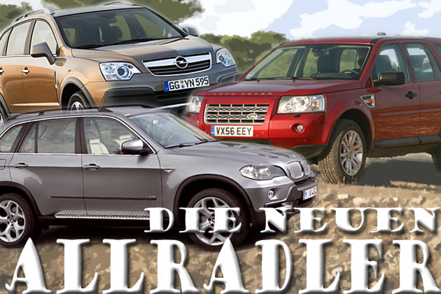 Neue Allradler: Durch Schnee und Schlamm mit Freelander, X5 und Co.