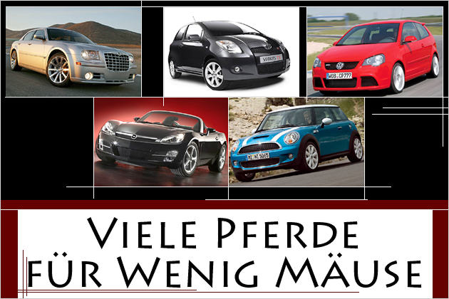 Die 30 Autos mit dem günstigsten Euro-PS-Verhältnis