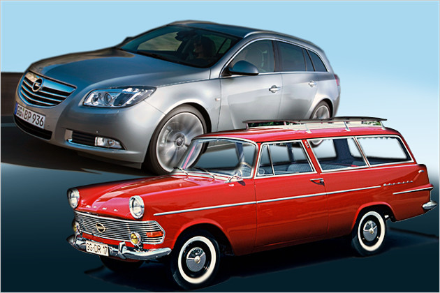 Vom Caravan zum Sports Tourer: Opel-Kombis aus sechs Jahrzehnten