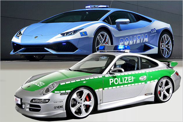 Die stärksten Polizeiautos der Welt