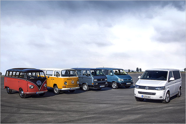 VW T6: Der neue VW-Bus und seine Vorgänger in einer Bildergalerie