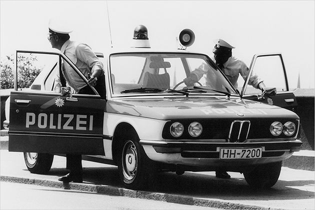 Razzia! Historische Polizeiautos im Audi-Museum als Bildergalerie