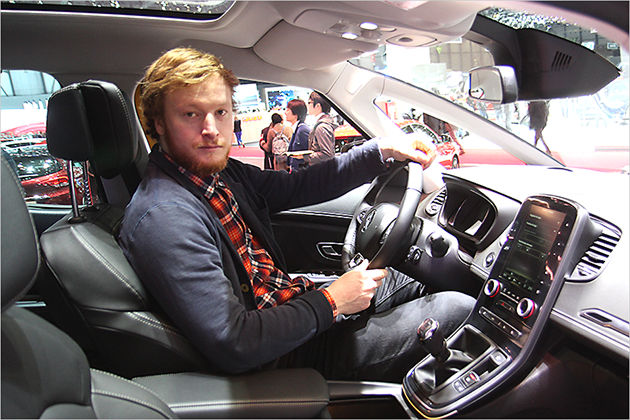 Renault Scénic (2016) auf den Genfer Autosalon: Sitzprobe in dem kompakten Crossover-Van