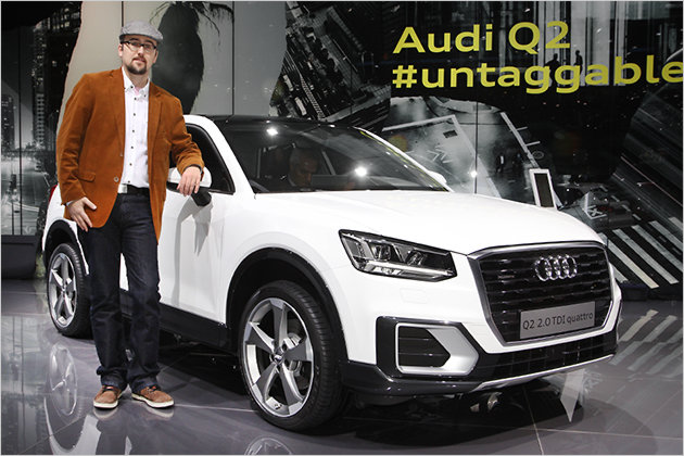 Audi Q2 auf dem Genfer Autosalon 2016: Sitzprobe im kleinsten Q