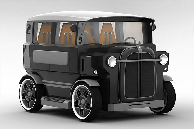 Kleinserie Retro Nostalgie Singer Microlino