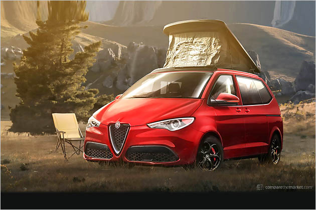 Wohnmobile Luxushersteller Rendering Zeichnung Designstudien