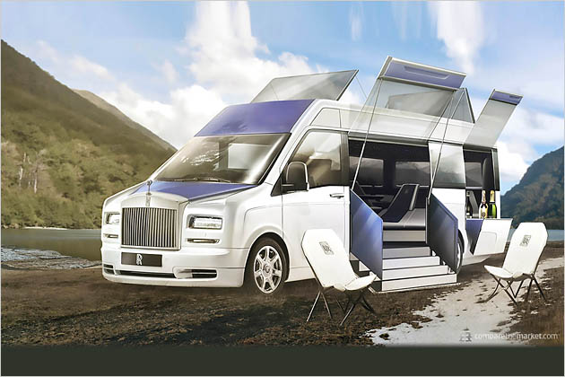 Wohnmobile Luxushersteller Rendering Zeichnung Designstudien
