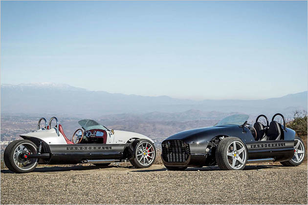 Dreiräder 10 Autos mit drei Rädern