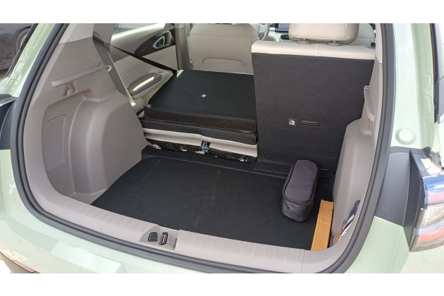 Geely E2 2026 Hier fehlt ein Einlegebrett um einen planen Ladeboden zu erreichen