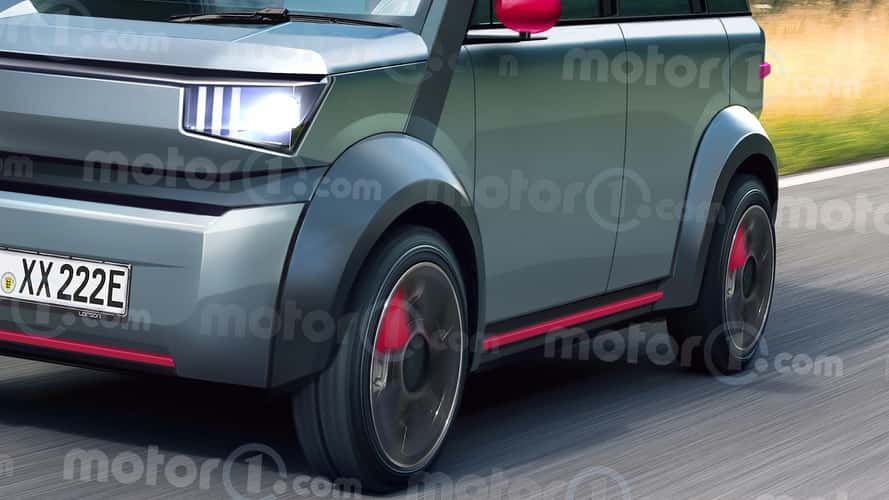 Das E-Car von Stellantis im Rendering von Motor1.com