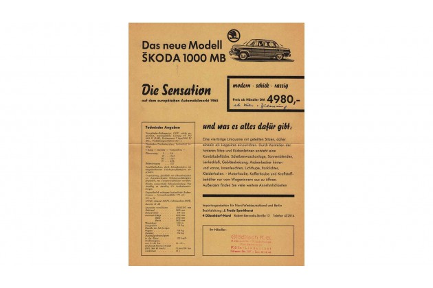 55 Jahre Skoda 1000 MB
