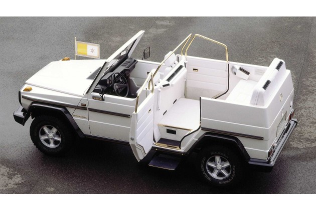 40 Jahre Papamobil auf Basis Mercedes G Klasse
