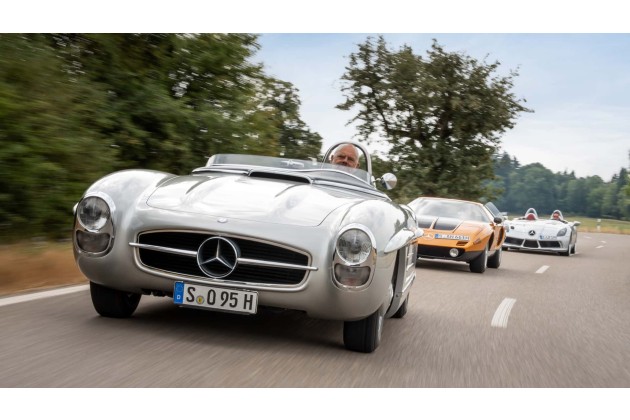 Mercedes Benz Classic 300 SLS und SLR Stirling Moss im Fahrbericht
