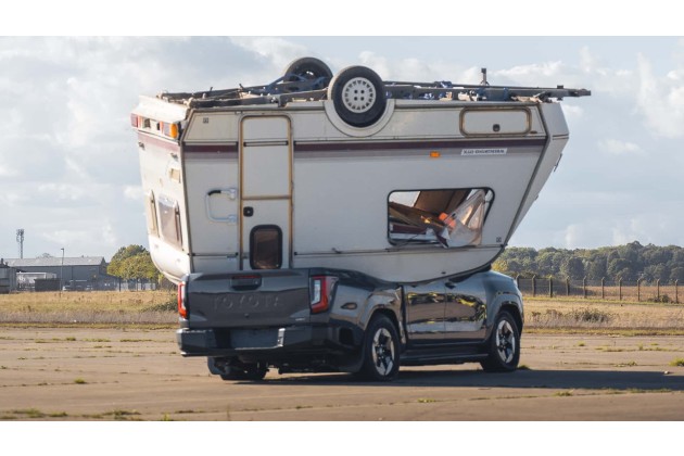 Electric Toyota Hilux recreates Top Gear stunt