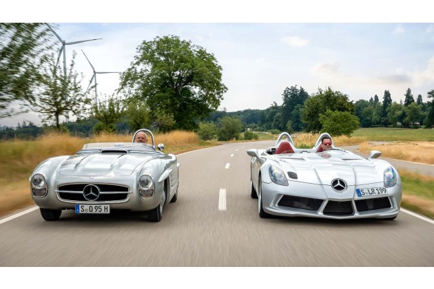 Mercedes Benz Classic 300 SLS und SLR Stirling Moss im Fahrbericht