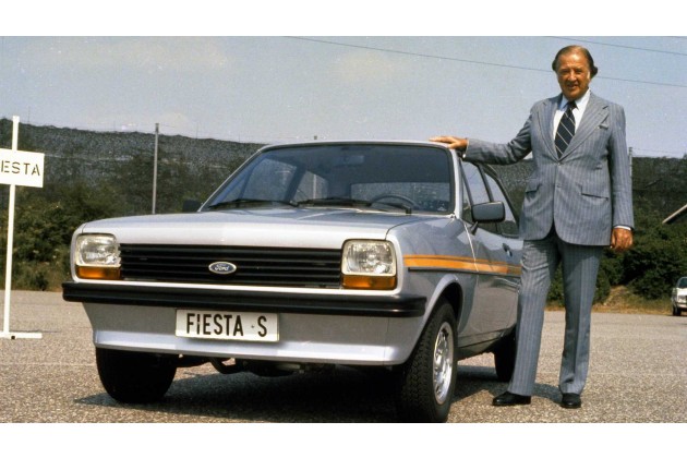 Henry Ford II und Ford Fiesta S 1976